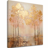 Структурно сликарство Златна соба над водата - ПРЕМИУМ АРТ