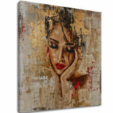 Елегантна слика на жена Благодатната муза