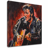 Слика ELVIS PRESLEY - Икона на сцената | 100% оригинално обоен акрилик