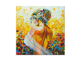 Рачно насликана слика DeLUXE - Жена 1 парче 084D1 70 x 70 cm