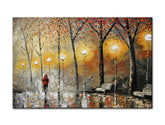 Рачно насликана слика од еден пејзаж 120 x 80 cm