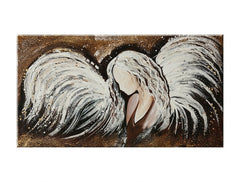 Рачно насликана ѕидна уметност ANJEL 120 x 60 cm – náhľad