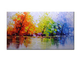 Рачно насликана ѕидна уметност STROMY 130 x 70 cm
