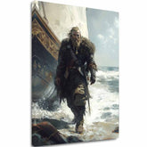 Слика на платно Viking na Pobreží - Historický Motív - главна слика