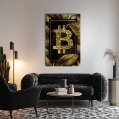 Слика на платно Zlatý Bitcoin - Модерна Kryptomotív - слика 3
