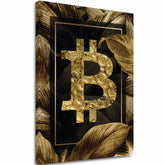 Слика на платно Zlatý Bitcoin - Модерна Kryptomotív - главна слика