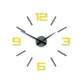 Модерен ѕиден часовник SILVER XL GREY-YELLOW greyyellow - слика 2