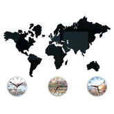 Модерен ѕиден часовник WORLD MAP - слика 2