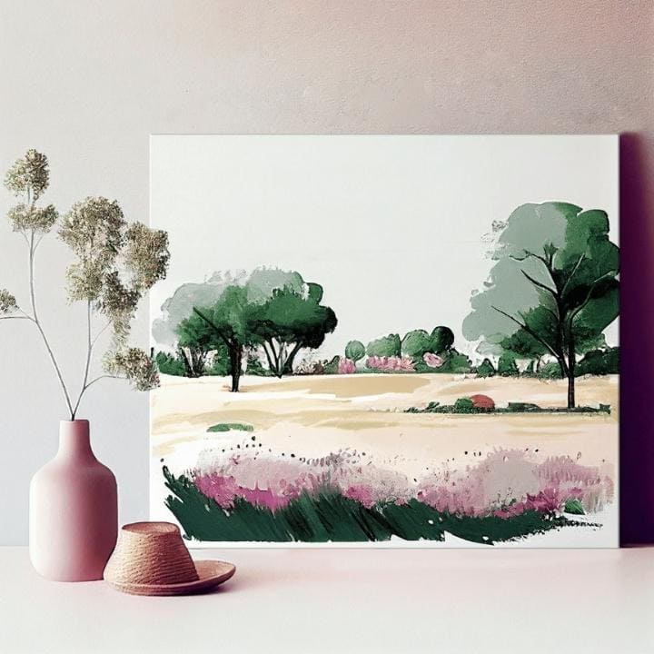 Пејзаж на платно Свет на прекрасни бои