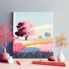 Пејзаж на платно Свет преплавен со бои