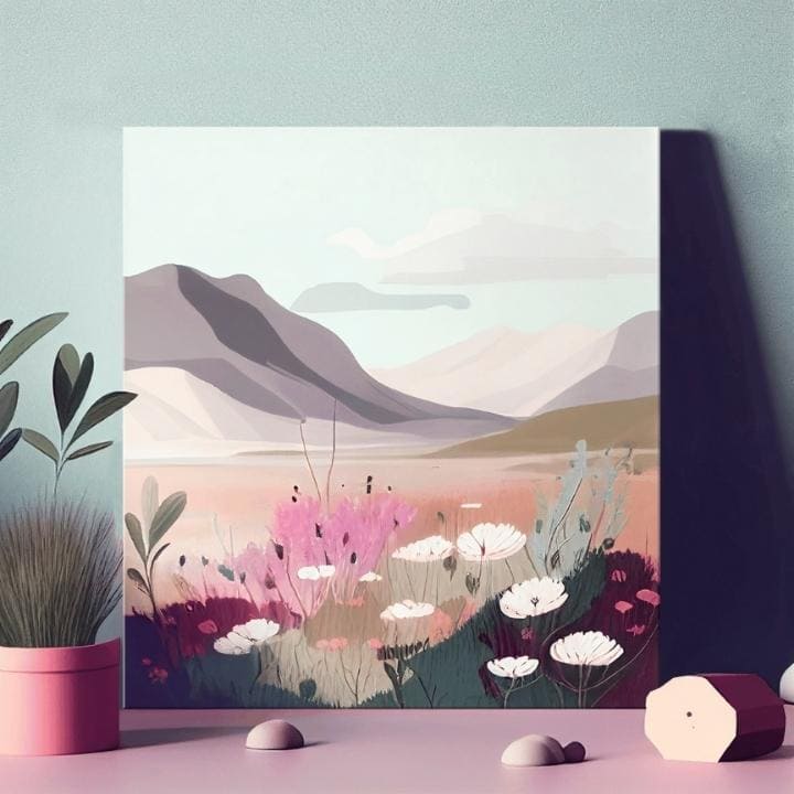 Пејзаж на платно Пастелен сон
