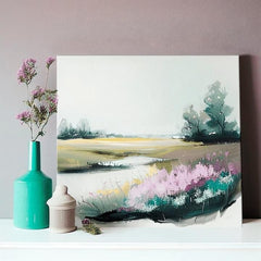 Пејзаж на платно Невообичаено место на ливада