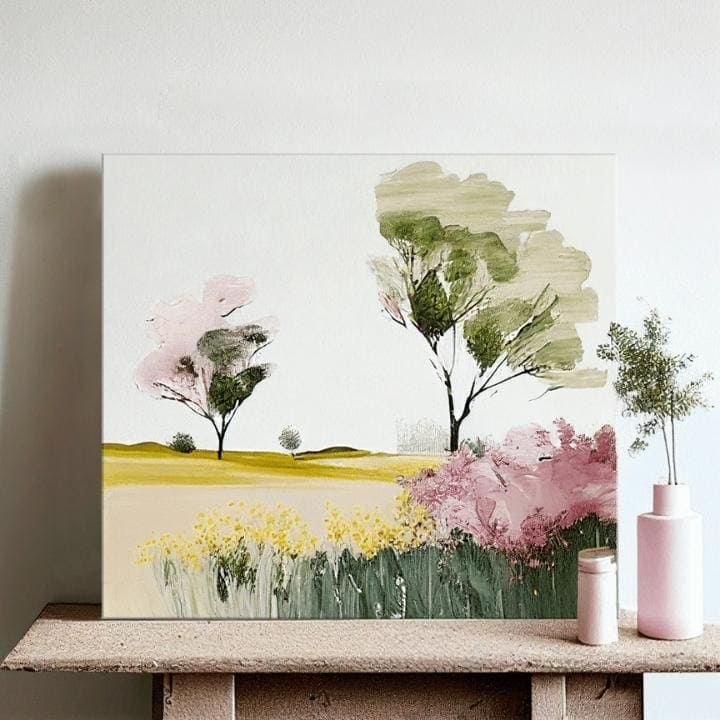 Пејзаж на платно Слушајќи ја тишината на пејзажот