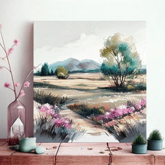 Пејзаж на платно Патување до непознатата земја