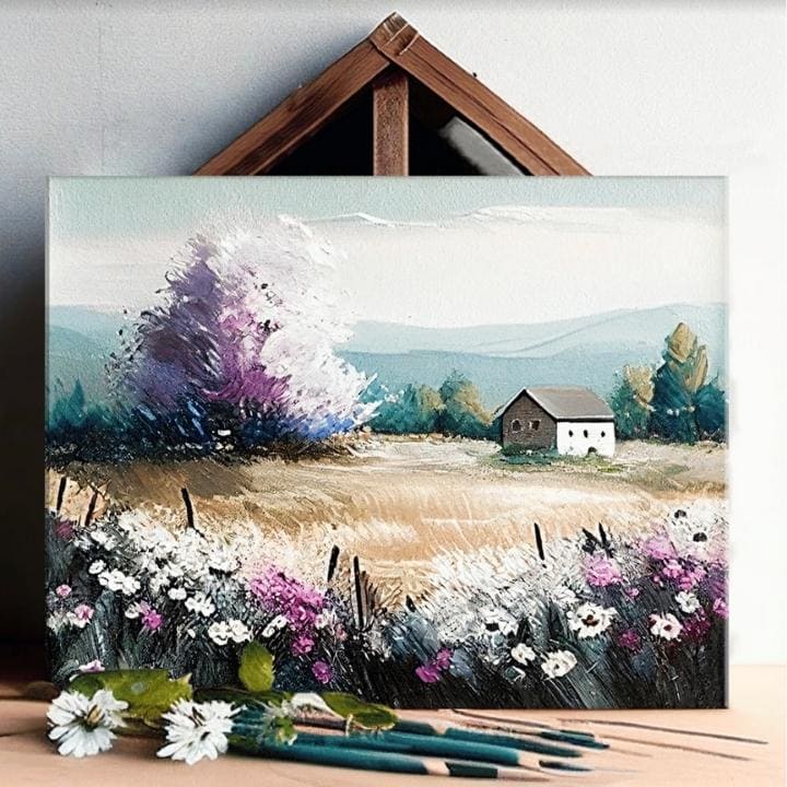 Пејзаж на платно Место полно со тајни