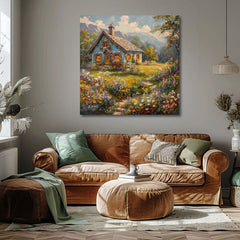 Пејзажно сликарство на платно Летно скривалиште