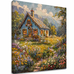 Пејзажно сликарство на платно Летно скривалиште