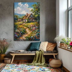 Пејзажно сликарство на платно Патување во бајка