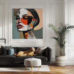 Елегантна слика на жена Хармонија на облици