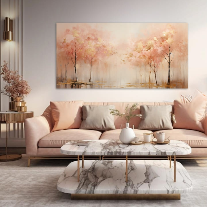 Структурно сликарство Прошетка низ мирна природа - ПРЕМИУМ АРТ