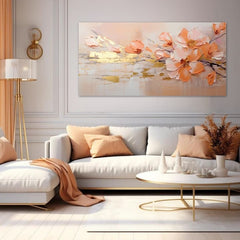 Структурно сликарство Златен допир на природата - ПРЕМИУМ АРТ