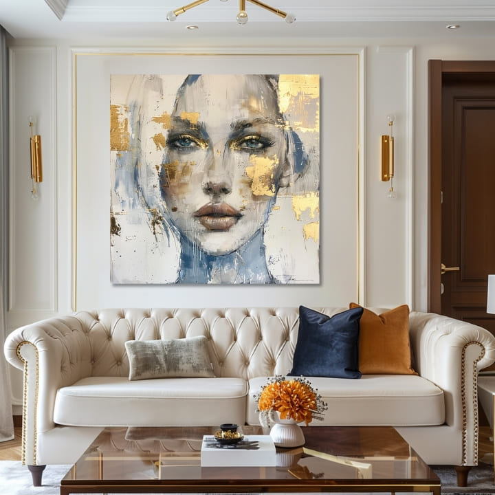 Елегантна слика на жена Продорен поглед