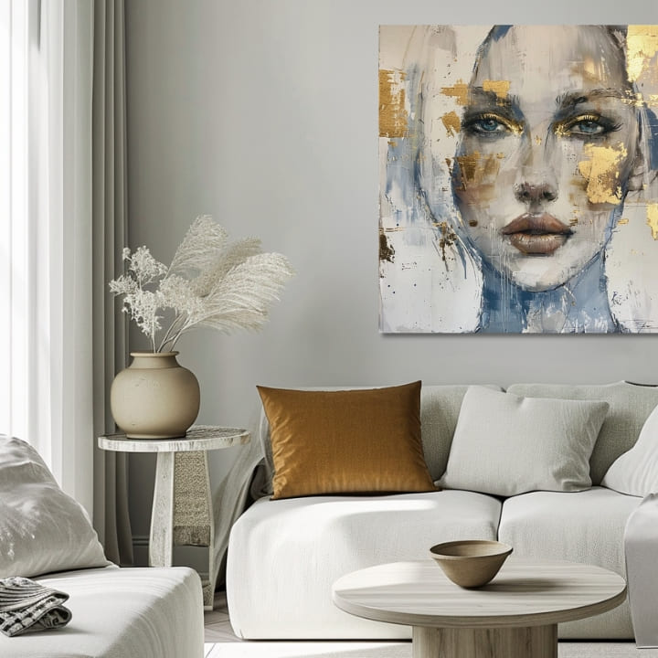 Елегантна слика на жена Продорен поглед