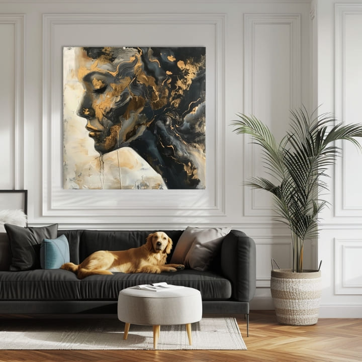 Елегантна слика на женска медитација