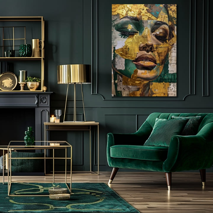 Елегантна слика на жена Смарагд сон