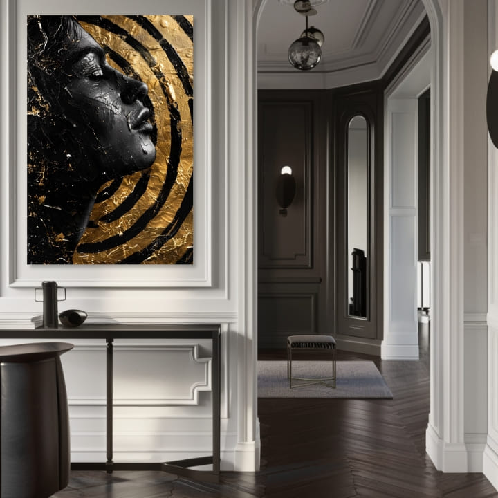 Елегантна слика на жена Мистерија на ноќта