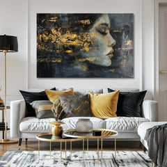 Елегантна слика на жена Мистериозен странец