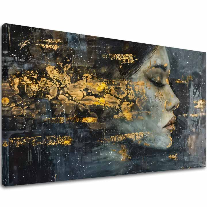 Елегантна слика на жена Мистериозен странец