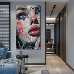 Елегантна слика на жена Боите на улицата