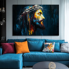 Мирен Исус | Обоена со акрилик и златен лист