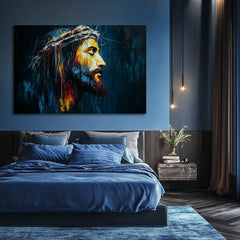 Мирен Исус | Обоена со акрилик и златен лист