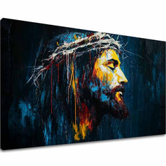 Мирен Исус | Обоена со акрилик и златен лист