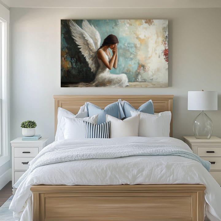 Слики на ангели Прочка | 100% оригинално обоен акрилик