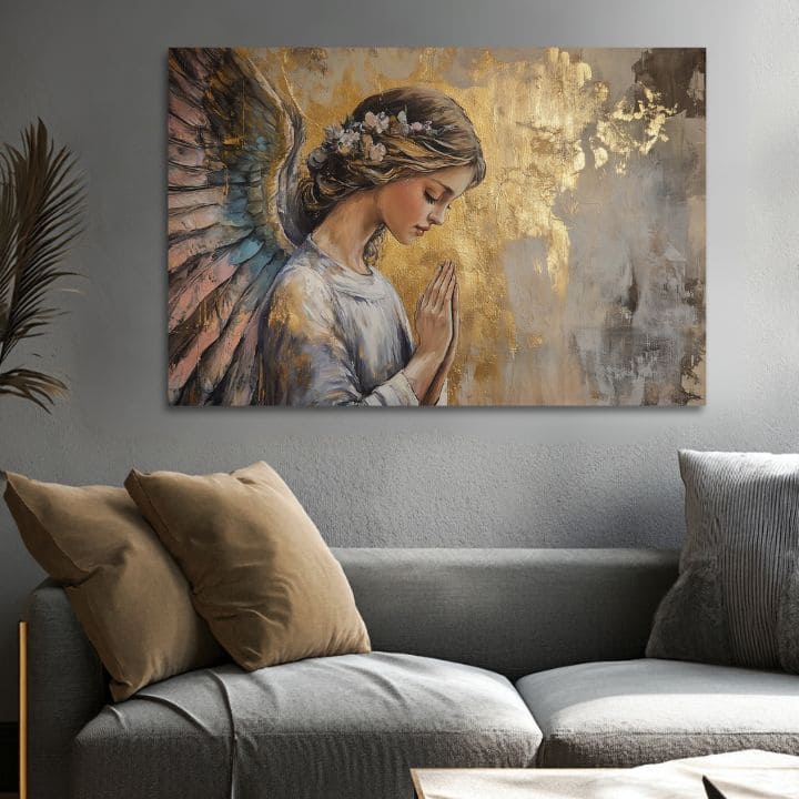 Слики на ангели Небесна радост | 100% оригинално обоен акрилик