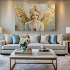 Слики на ангели Утринска молитва | 100% оригинално насликано акрилно