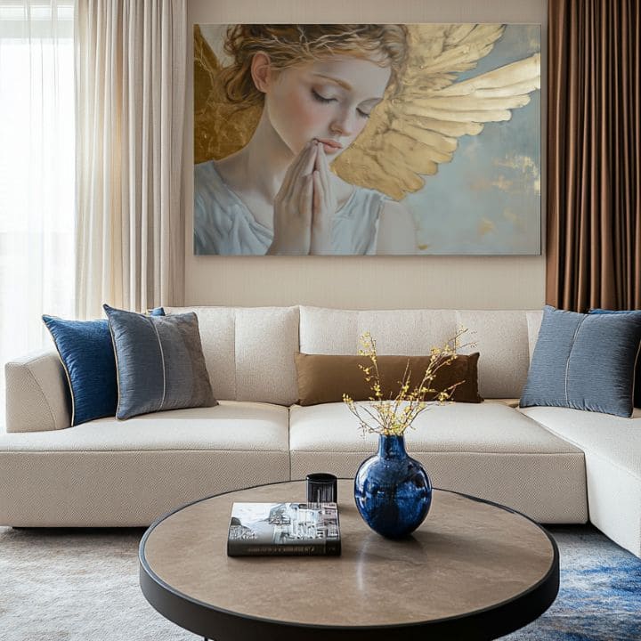 Слики на ангели Небесно богатство | 100% оригинално обоен акрилик