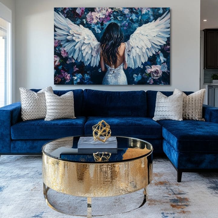 Слики на ангели Убавина од рајот | 100% оригинално обоен акрилик