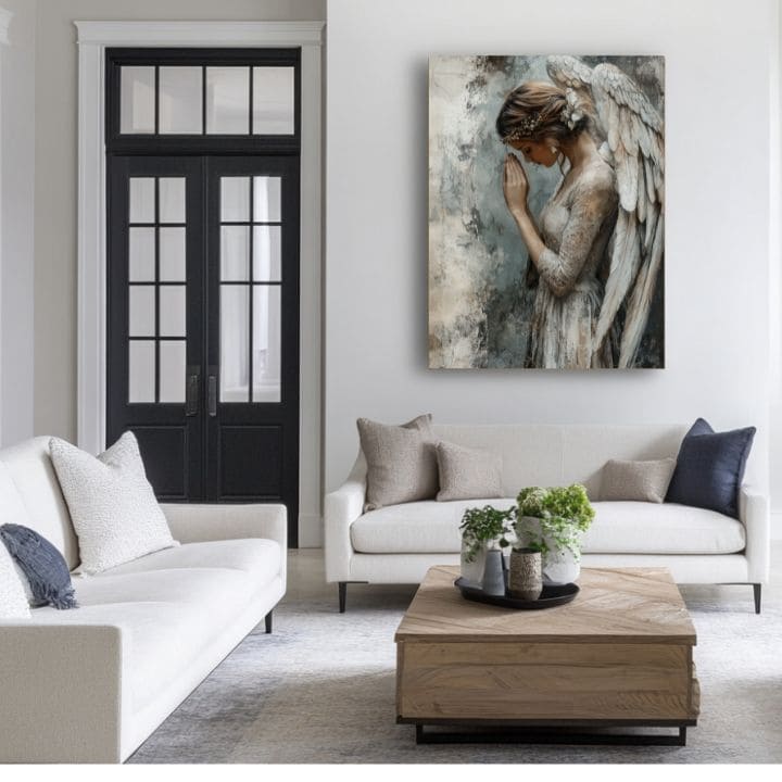 Слики на ангели Мирна душа | 100% оригинално обоен акрилик