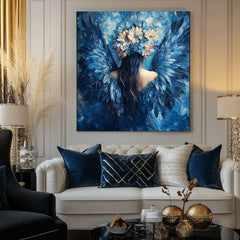 Слики на ангели Мистериозно лице | 100% оригинално обоен акрилик