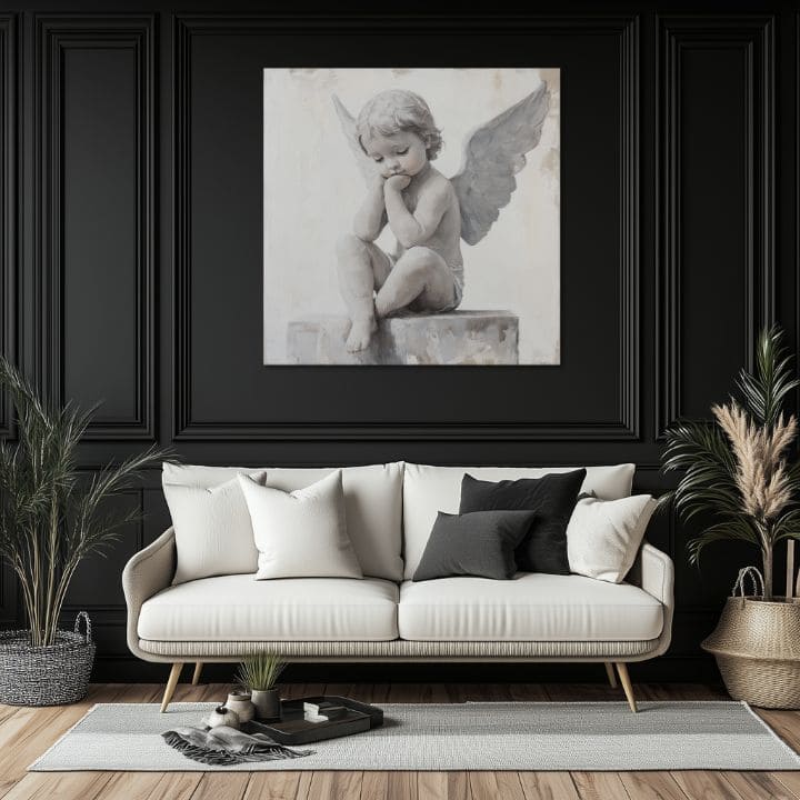 Слики на ангели Заштитник | 100% оригинално обоен акрилик