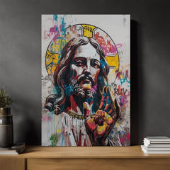 Слика POP WARRIOR на платно | Насликана структура