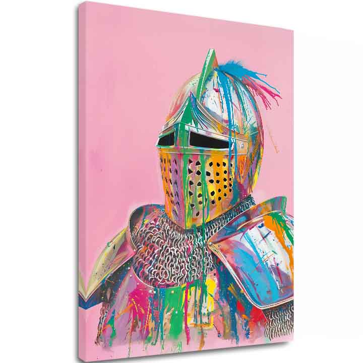 Слика VIVID KNIGHT на платно | Насликана структура