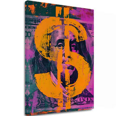 Слика MONEY BENJAMIN на платно | Насликана структура