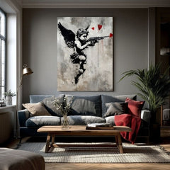 Слика LOVE HUNTER на платно | Насликана структура