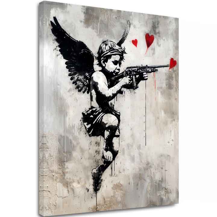 Слика LOVE HUNTER на платно | Насликана структура