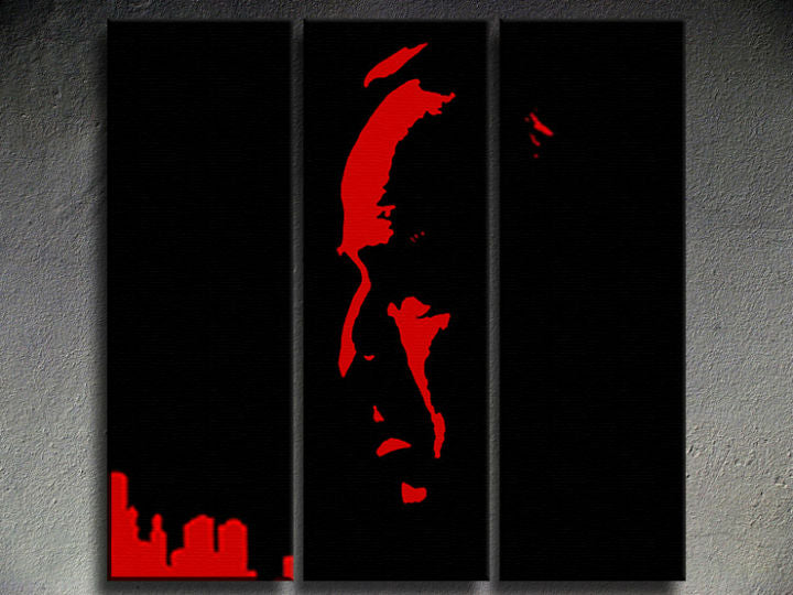 Рачно насликана POP ART слика MARLON BRANDO 90х90 см